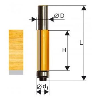 Фреза кромочная прямая с подшипником d12,7*H51*12
