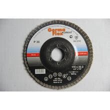 Круг лепестковый тарельчатый d115/22,2 А36 (плоский) (корунд) Круг лепестковый тарельчатый d115/22,2 А36 (плоский) (корунд)