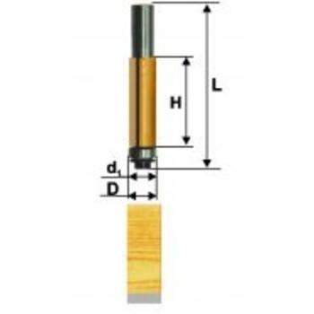 Фреза кромочная прямая с подшипником d12,7*Н25*8 (dподшипника=12,7)