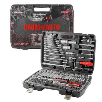Набор инструмента BAUMAUTO  1/4-1/2-3/8 6-гран. (218 предметов) BM-42182-5